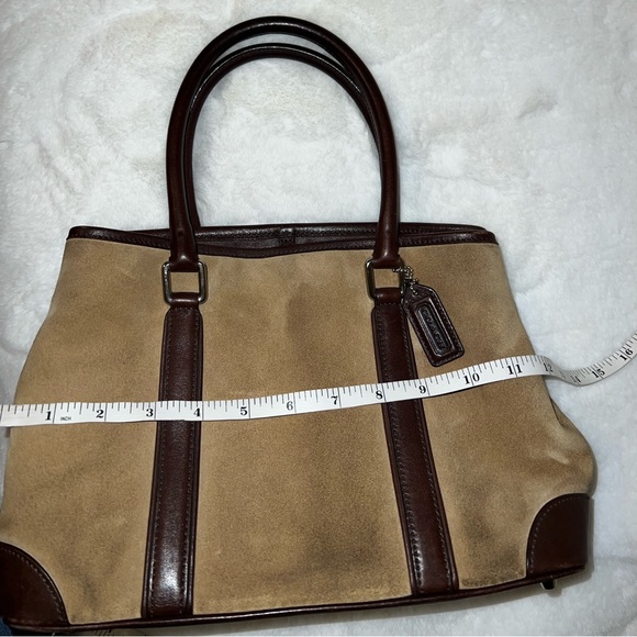 Vintage Y2K Coach Hampton Suede Satchel Bag - Picture 12 of 12